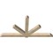 Ekena Millwork Kennewick Rough Sawn Timber Gable Bracket, Douglas Fir, 108"W x 54"H x 6"D x 6"F, 12/12 Pitch GBW108X54X0606KEN00RDF - alternate 4